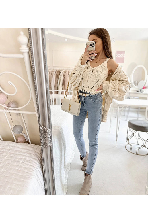 Lengvi džinsai aukštu juosmeniu Menilia