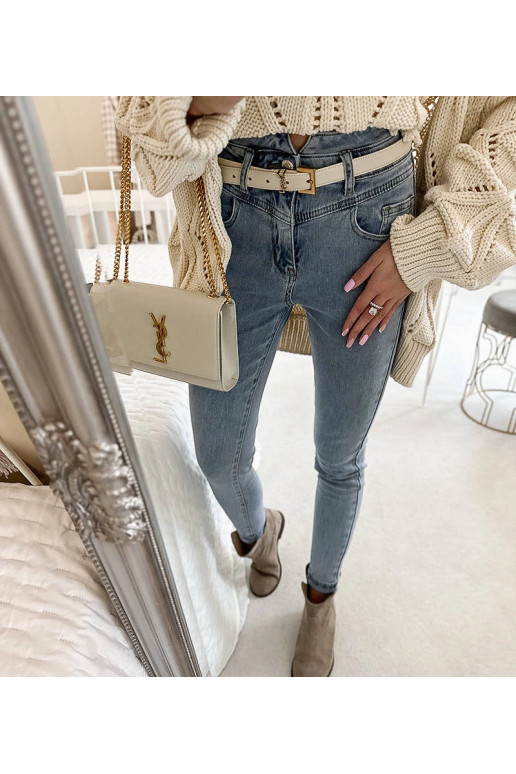 Lengvi džinsai aukštu juosmeniu Menilia