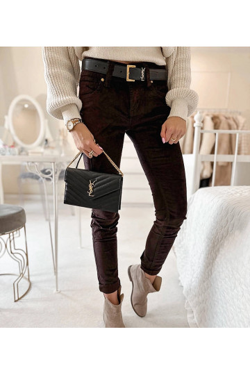 Rudos Lauzier audinio kelnės