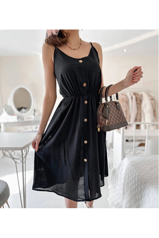 Juoda suknelė be petnešėlių Plaisance Juoda suknelė be petnešėlių Plaisance