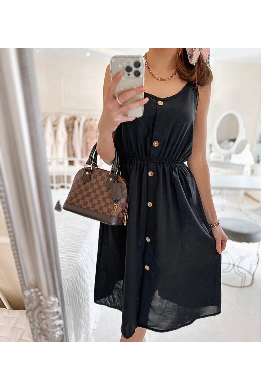 Juoda suknelė be petnešėlių Plaisance Juoda suknelė be petnešėlių Plaisance