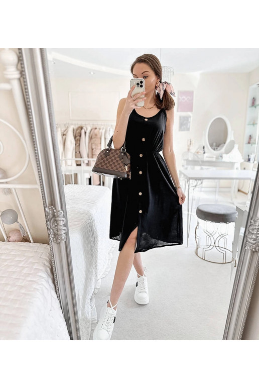 Juoda suknelė be petnešėlių Plaisance Juoda suknelė be petnešėlių Plaisance