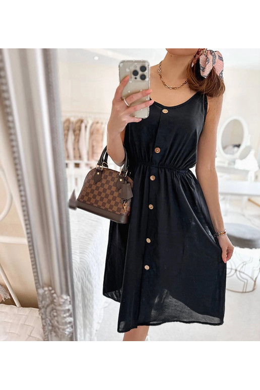 Juoda suknelė be petnešėlių Plaisance Juoda suknelė be petnešėlių Plaisance