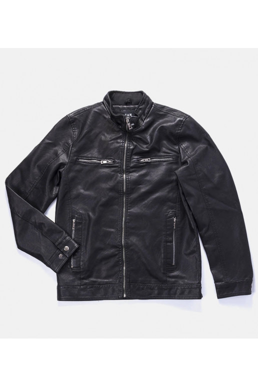 Leverett vyriška juoda dirbtinės odos...