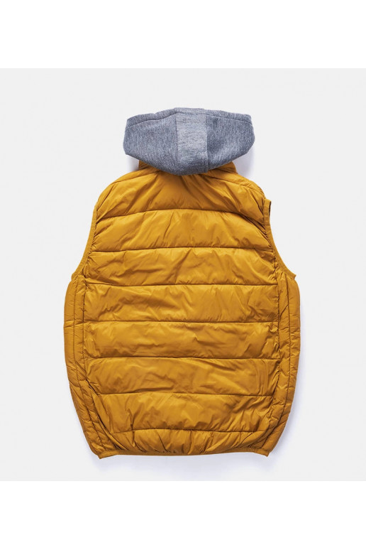 Geltona vyriška liemenė su megztinio...