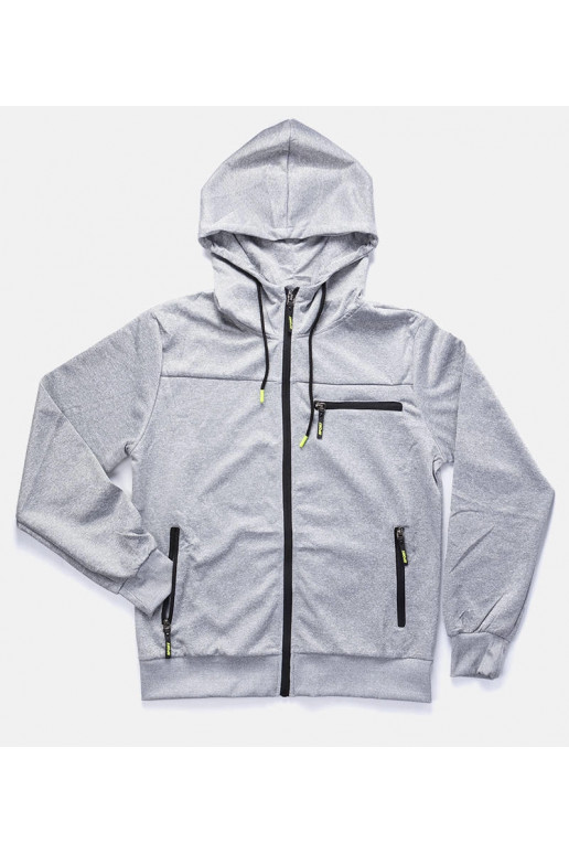 Curtis vyriškas šviesiai pilkas gobtuvas