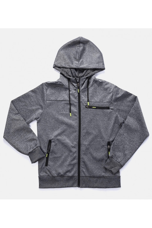 Curtis vyriškas tamsiai pilkas gobtuvas