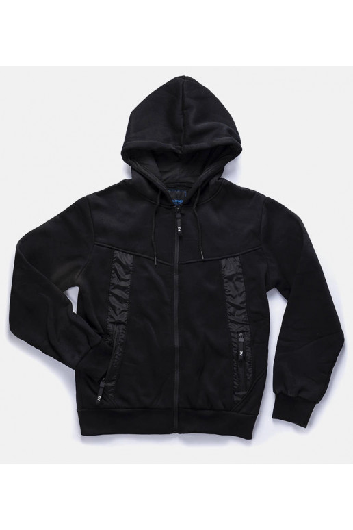 Astolpho juodas vyriškas šiltas gobtuvas