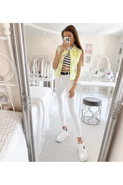 Palerma moteriška balta ir geltona...