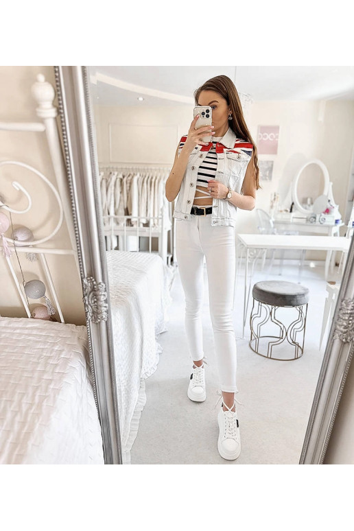 Moteriška Britty mėlyna džinsinė liemenė