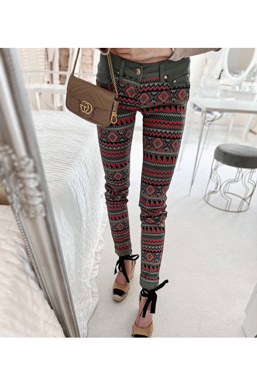 Žalios spalvos Lévesque kelnės