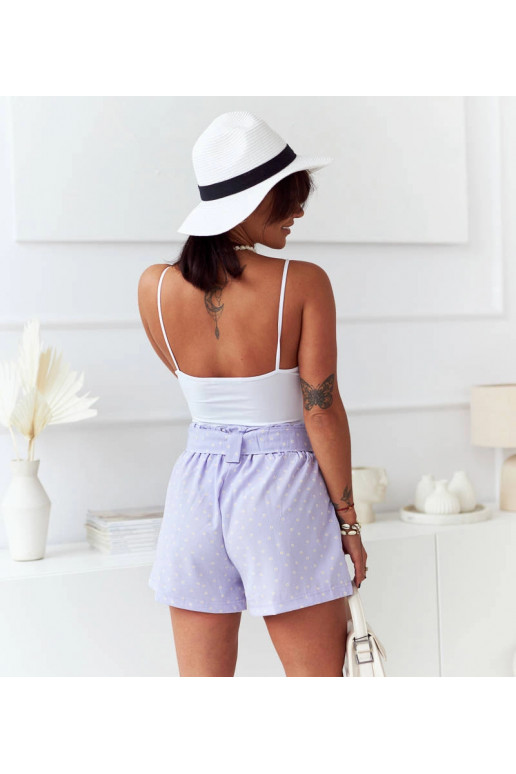 Violetinės spalvos moteriški šortai...