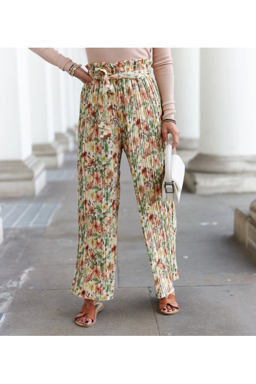 Smėlio spalvos moteriškos plačios...