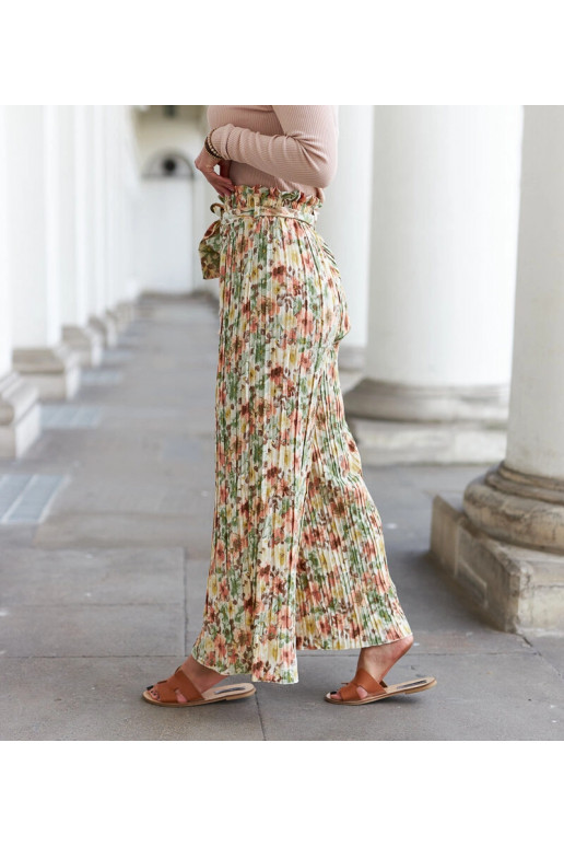 Smėlio spalvos moteriškos plačios...