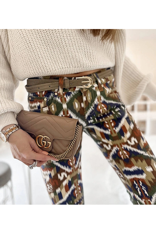 Daugiaspalvės moteriškos ilgos kelnės... Daugiaspalvės moteriškos ilgos kelnės...