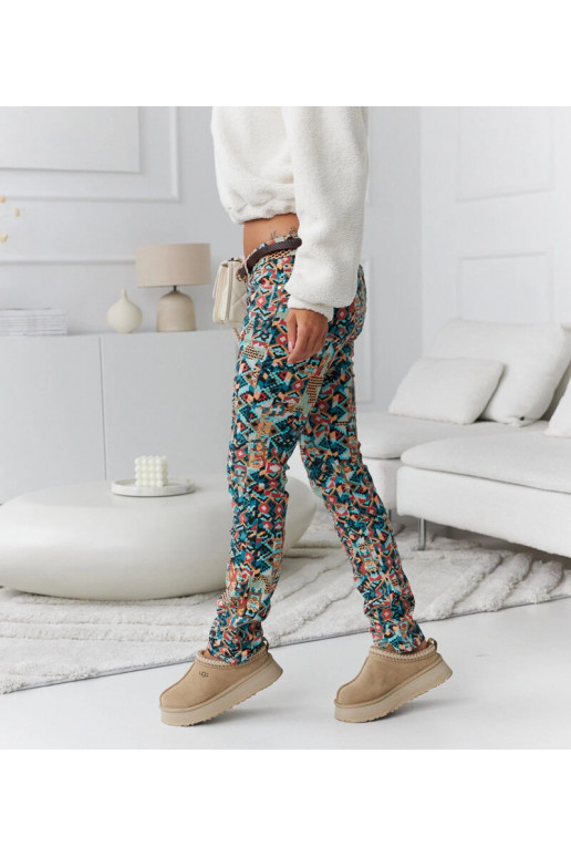 Cassi įvairiaspalvės siauros kelnės Cassi įvairiaspalvės siauros kelnės