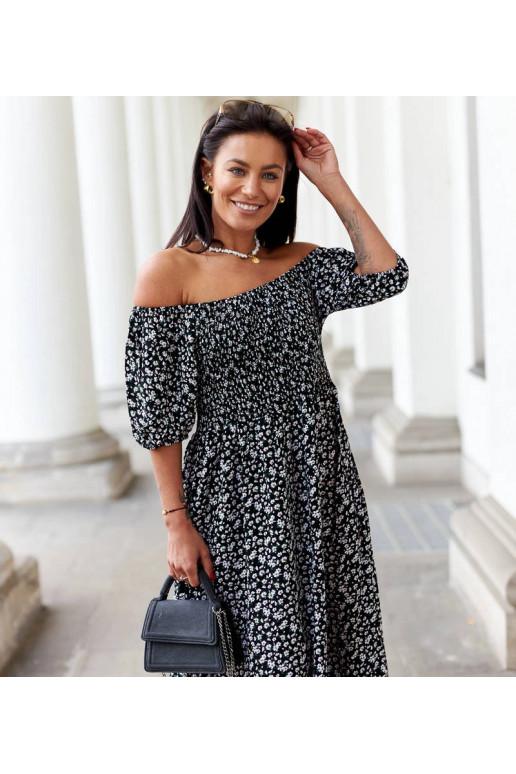 Castiglione juoda gėlėta vidutinio... Castiglione juoda gėlėta vidutinio...