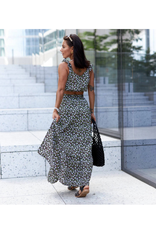 Juodas Alvisa viršaus ir sijono...