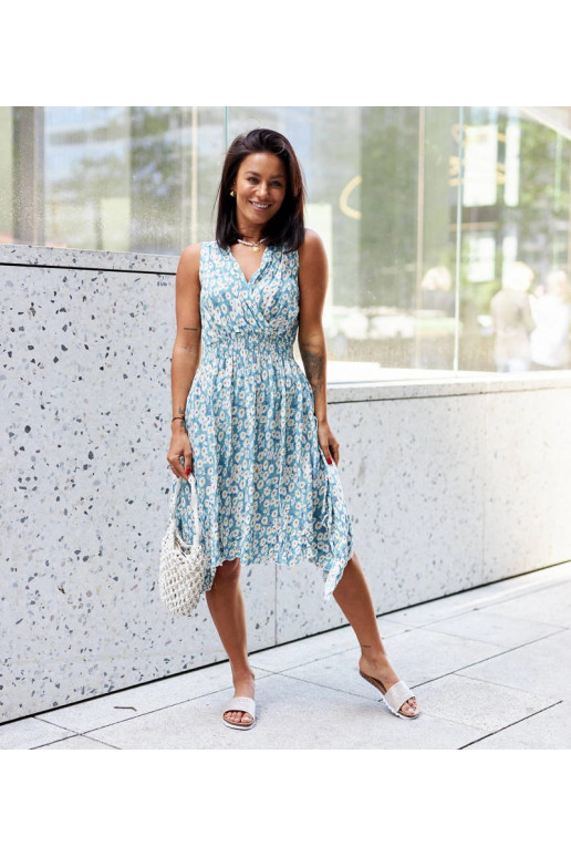 Mėlyna gėlėta suknelė Grado Mėlyna gėlėta suknelė Grado