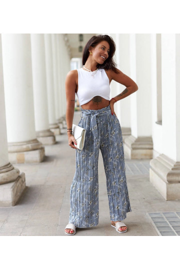 Mėlynos plačios klostuotos... 2