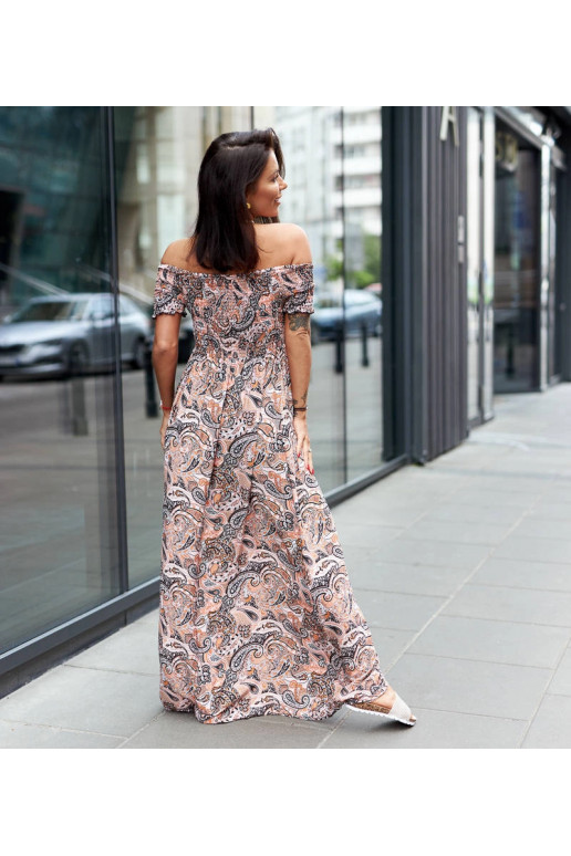 Venezia Orange Ruched suknelė Venezia Orange Ruched suknelė