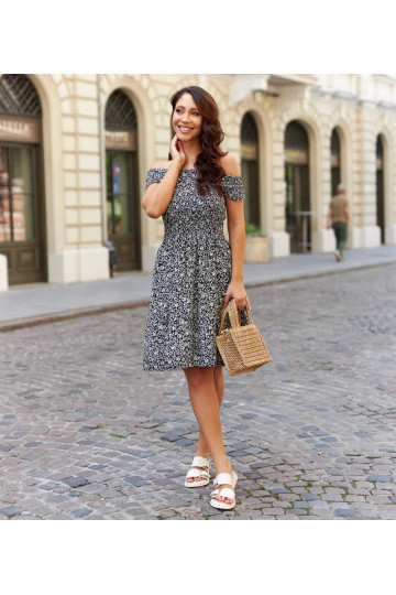 Juoda gėlėta ispaniška...