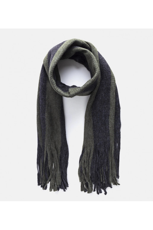 Žalias-pilkas šalikas su kutais Lana Žalias-pilkas šalikas su kutais Lana