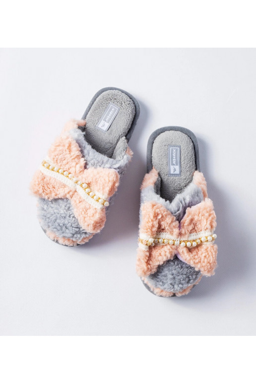 Pilkos ir rožinės spalvos šlepetės su...