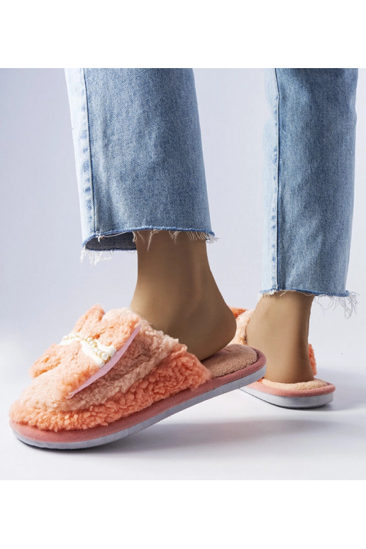 Oranžinės lanko šlepetės