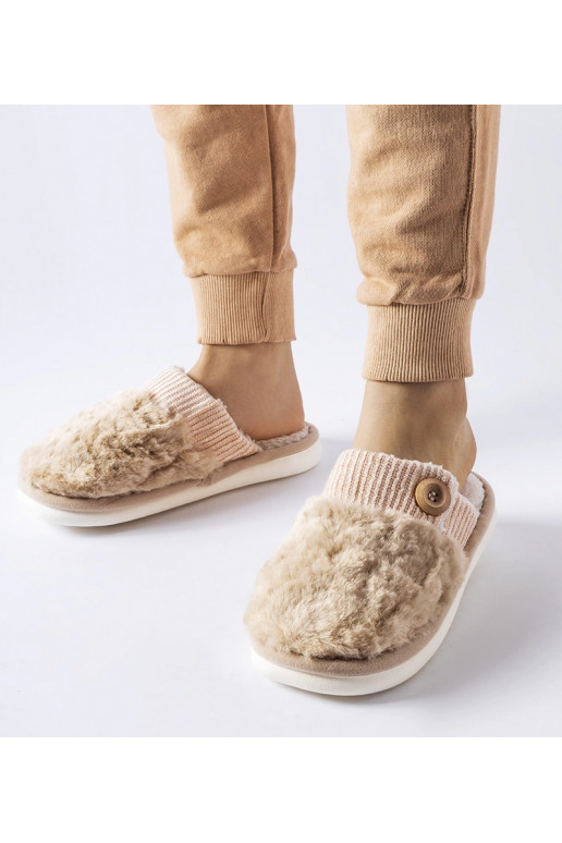 Smėlio spalvos izoliuotos šlepetės...