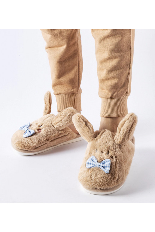 Smėlio spalvos šlepetės su ausytėmis...