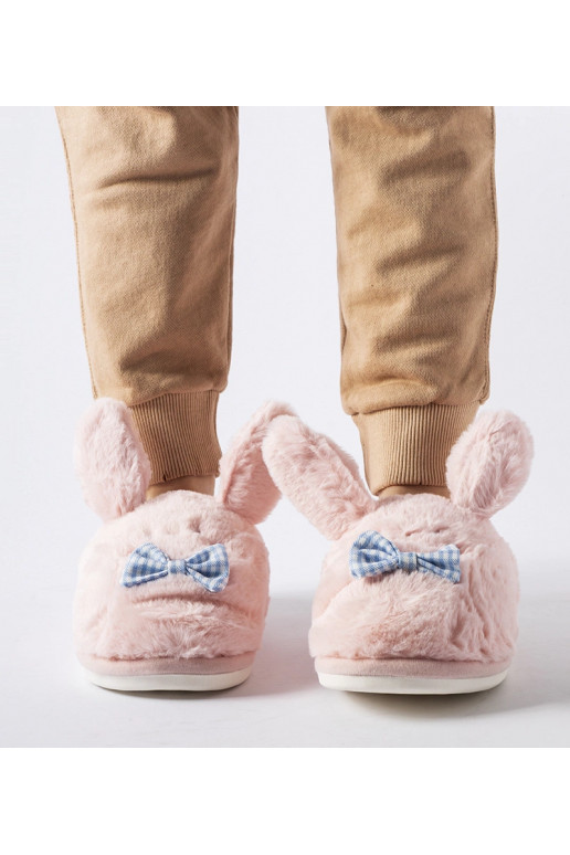 Bruno rožinės šlepetės su ausytėmis...