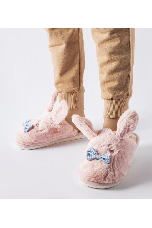 Bruno rožinės šlepetės su ausytėmis...