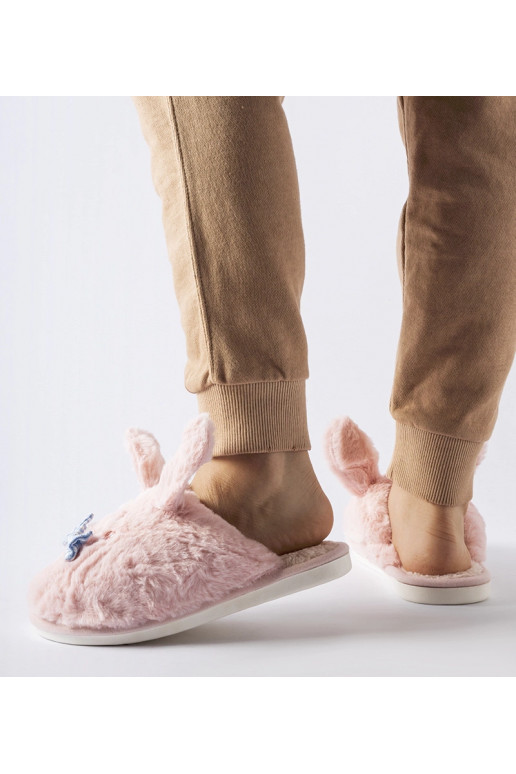 Bruno rožinės šlepetės su ausytėmis...