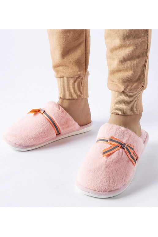 Rožinės šiltos šlepetės su lankeliu...