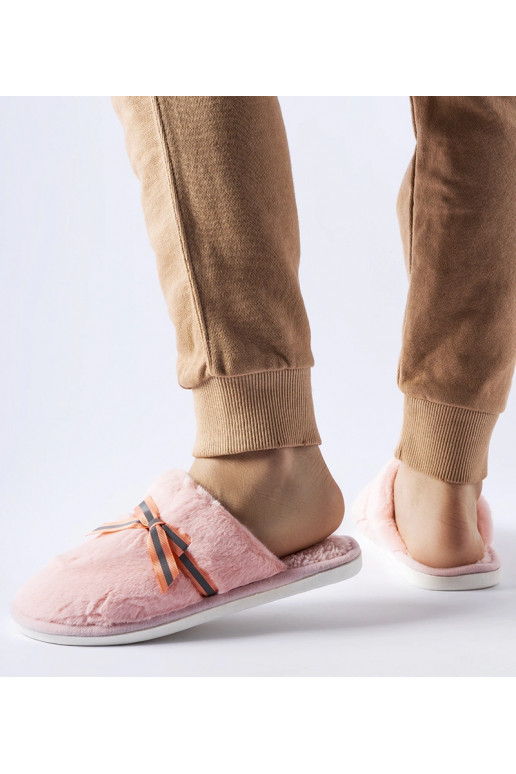 Rožinės šiltos šlepetės su lankeliu...