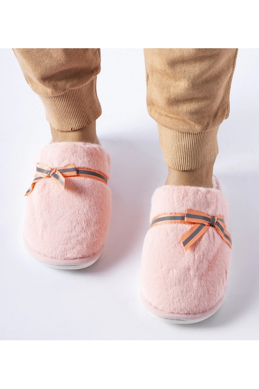 Rožinės šiltos šlepetės su lankeliu...