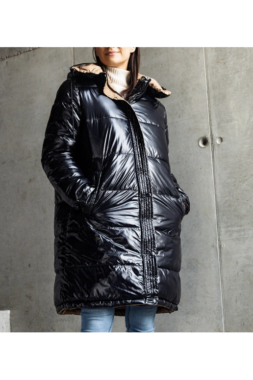 Juoda ir ruda apverčiama ilga Cesario...