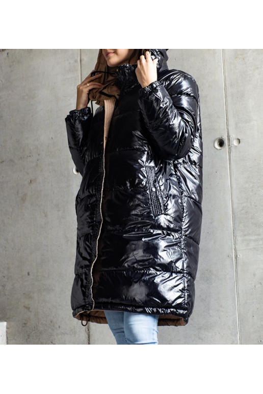 Juoda ir ruda apverčiama ilga Cesario...