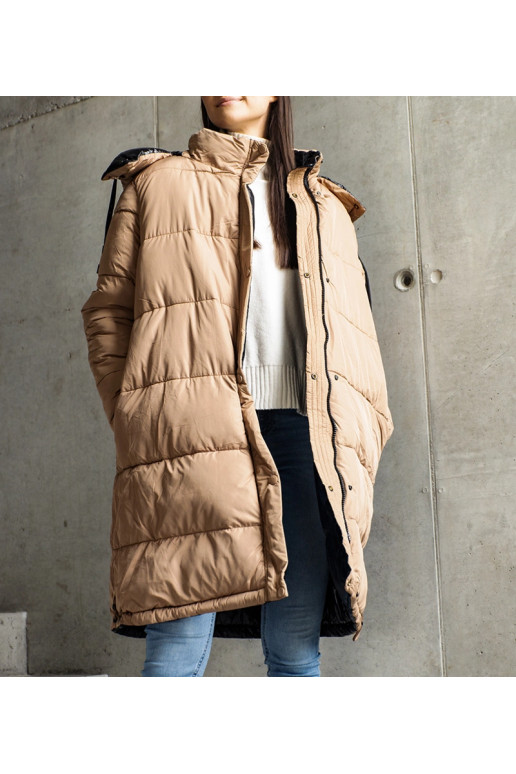 Juoda ir ruda apverčiama ilga Cesario...