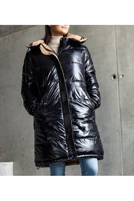 Juoda ir ruda apverčiama ilga Cesario...