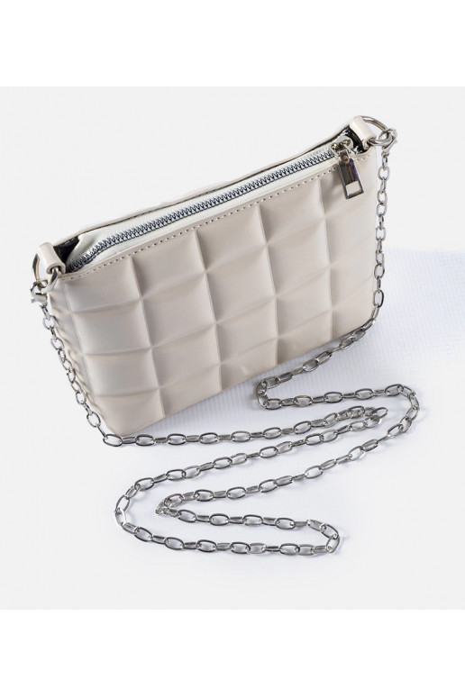 Baltas dygsniuotas krepšys su...