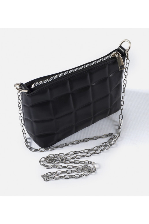 Juodas dygsniuotas krepšys su...