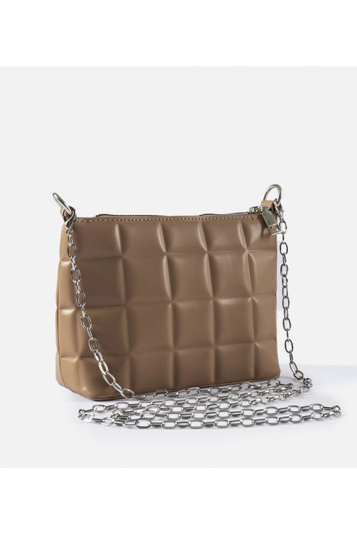 Smėlio spalvos dygsniuotas krepšys su... Smėlio spalvos dygsniuotas krepšys su...