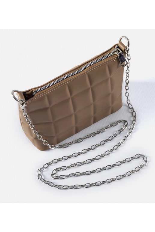 Smėlio spalvos dygsniuotas krepšys su... Smėlio spalvos dygsniuotas krepšys su...