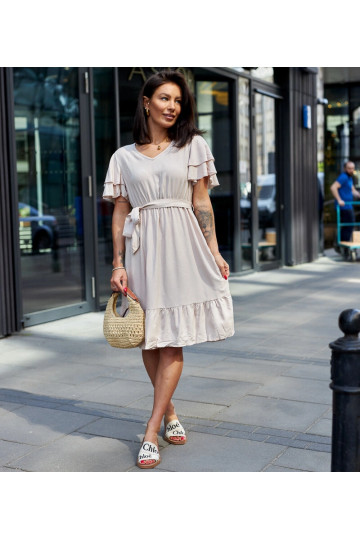 Smėlio spalvos midi suknelė...