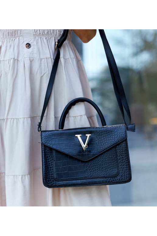 Barsa krokodilo rašto rankinė ant pečių