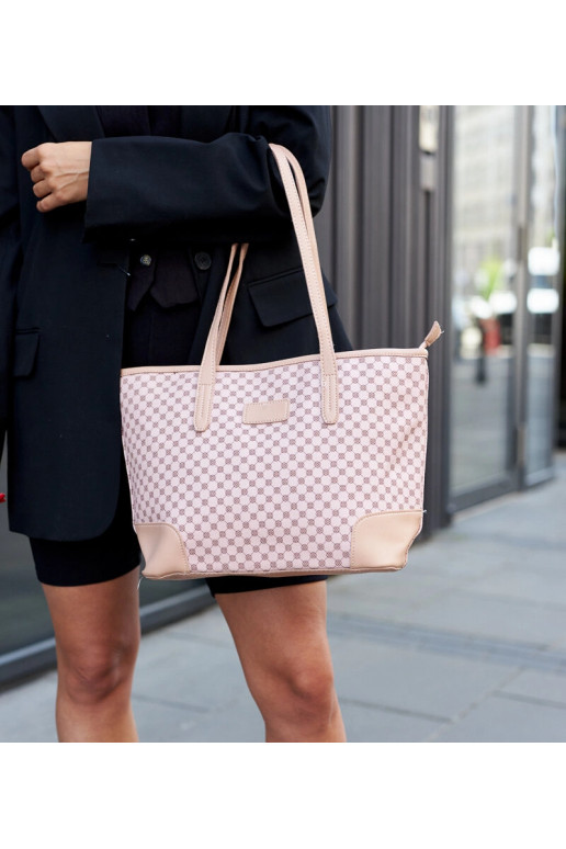 Rožinio rašto pečių krepšys Kesiran