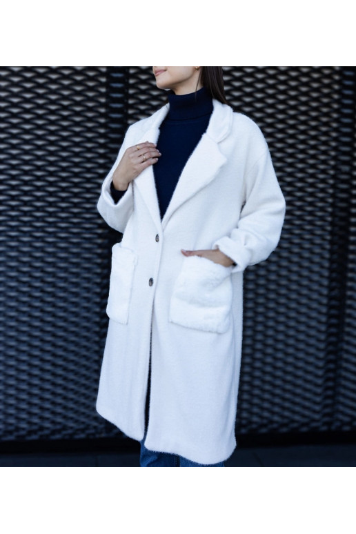 Ilgas baltas paltas su pliušinėmis... Ilgas baltas paltas su pliušinėmis...