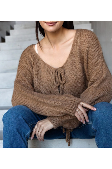 Rudas surištas megztinis... 2